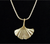 Silver Seasons Ginkgo Pendant necklace